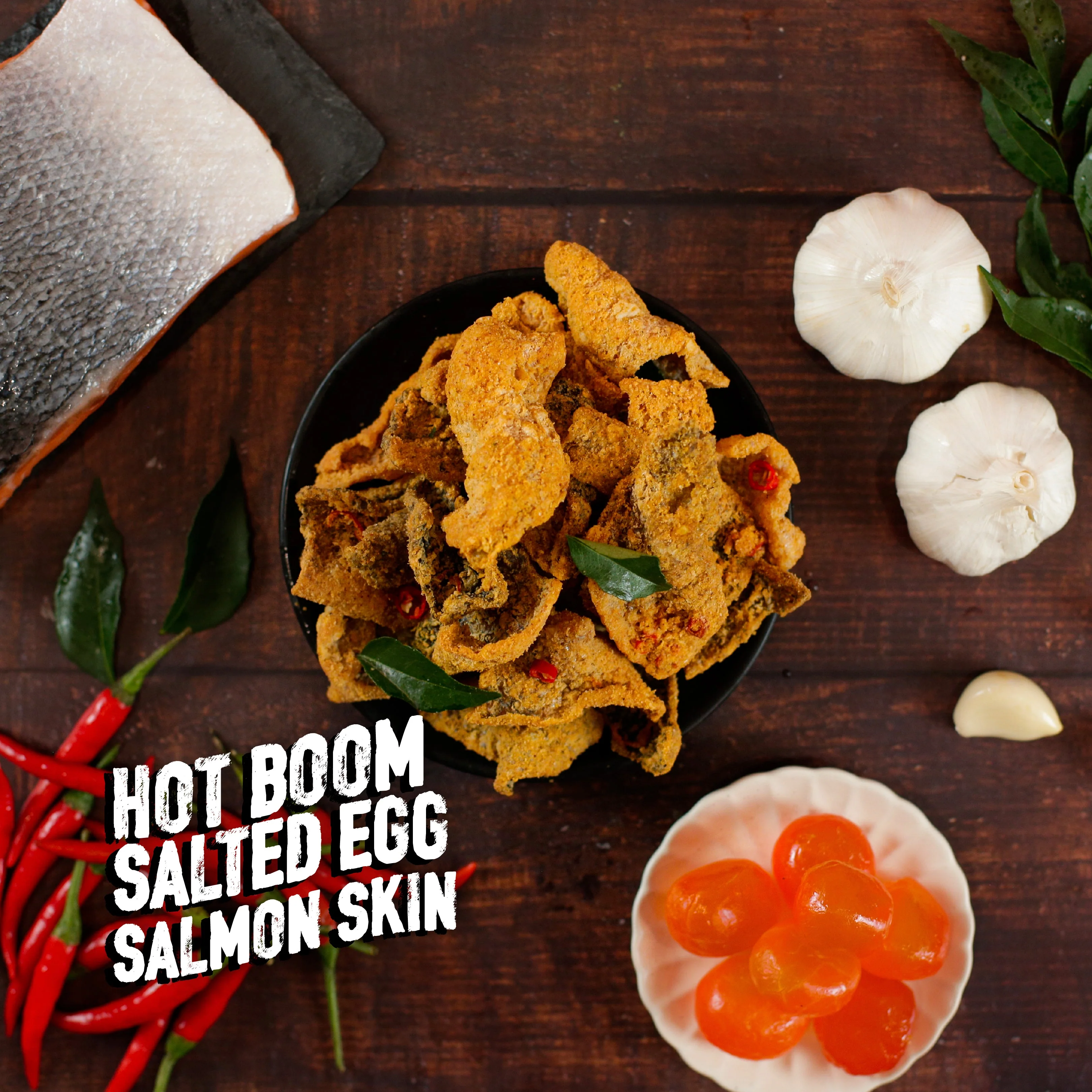 IRVINS Hot Boom Salted Egg Salmon Skin (105g) (POS) - Image 4