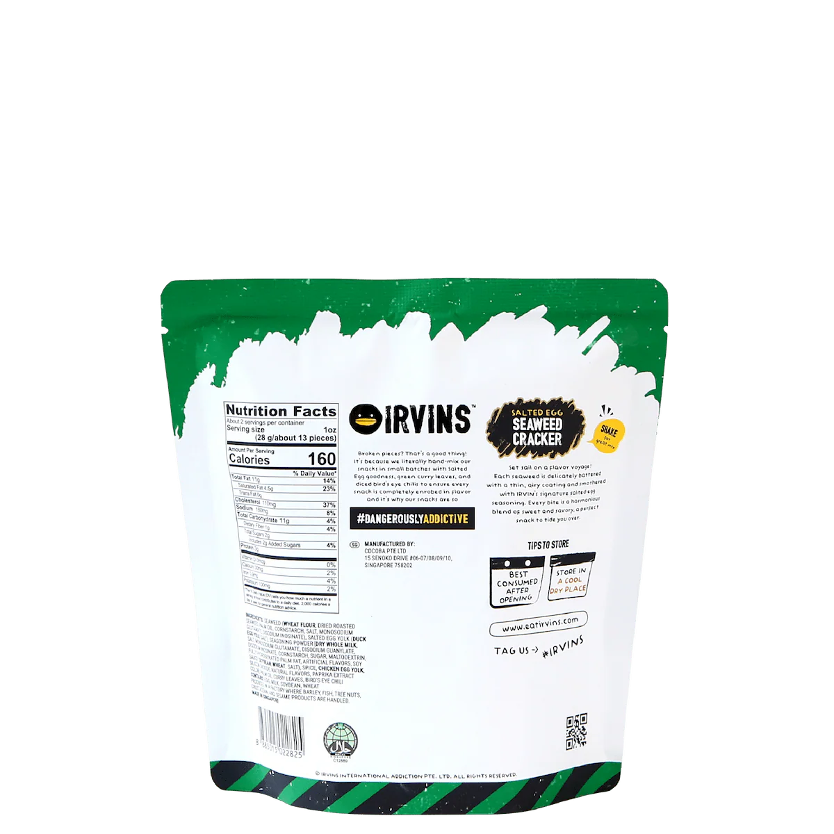 IRVINS Salted Egg Seaweed Cracker (50g) - Image 3