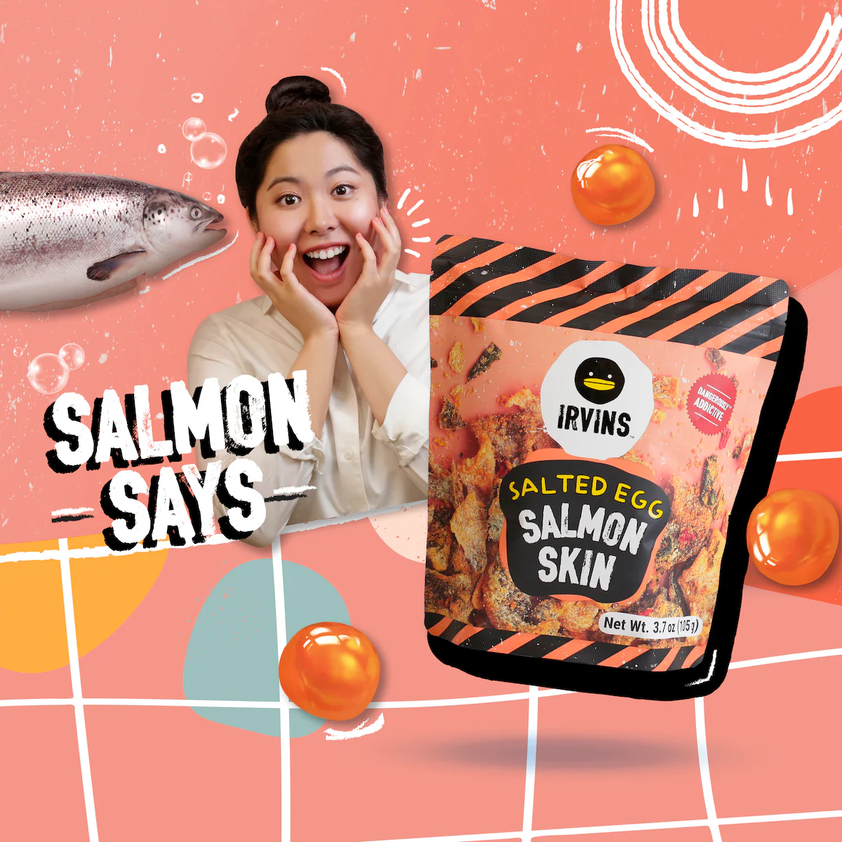 IRVINS Salted Egg Salmon Skin (210g) - Image 5