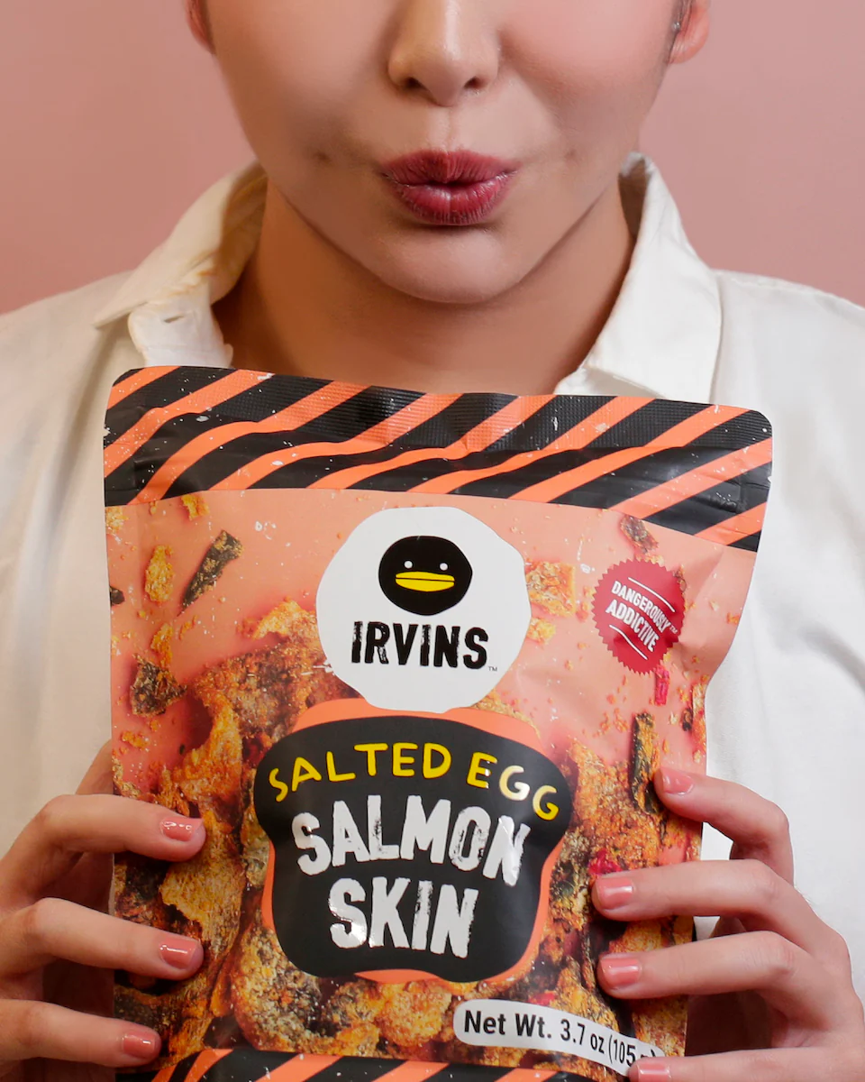 IRVINS Salted Egg Salmon Skin (210g) - Image 6